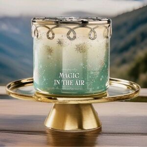 Bath & Body Works Magic in the Air Candle 3-wicks Collectible Lid Special Rare